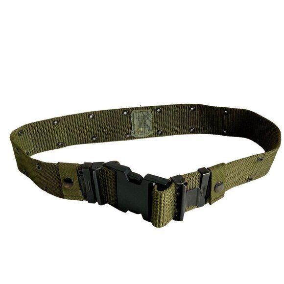 US Army Individual Equipment Pistol Belt LC-2 Green Size Medium OD Green - Picture 1 of 7